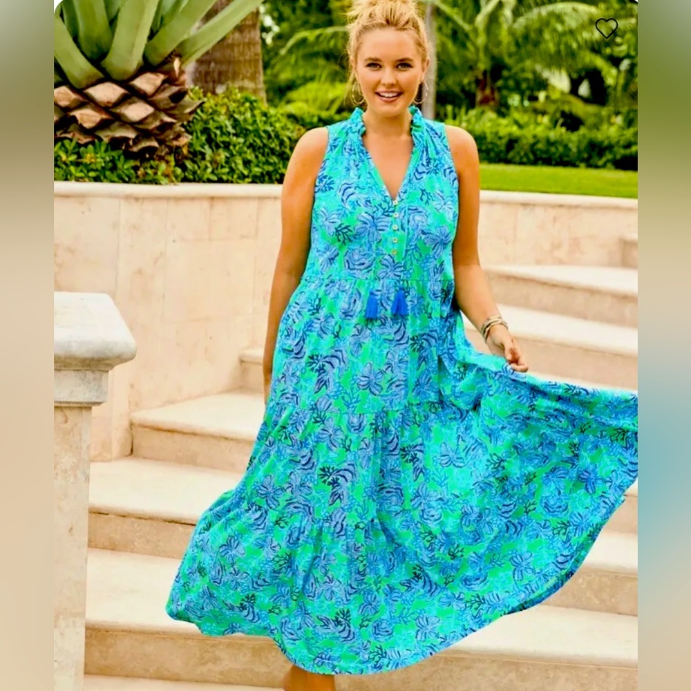 💚💙Lilly Pulitzer: Malone Maxi: S💙💚